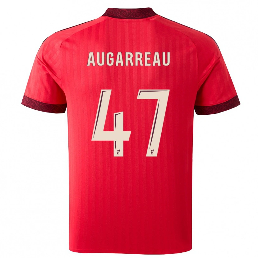 Danxen Herren Sofiane Augarreau #47 Burgund Rot Weiß Auswärtstrikot Trikot 2026/27 T-Shirt