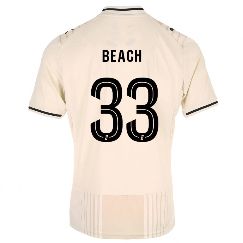Danxen Herren Patrick Beach #33 Altgold Schwarz Antikweiß Auswärtstrikot Trikot 2026/27 T-Shirt