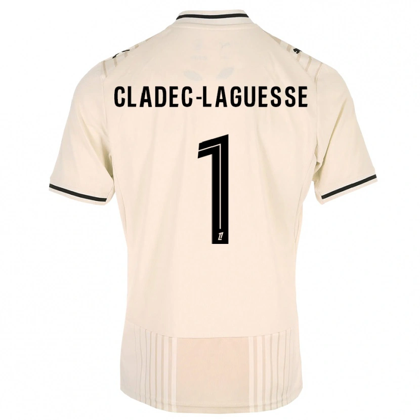 Danxen Herren Christopher Cladec-Laguesse #1 Altgold Schwarz Antikweiß Auswärtstrikot Trikot 2026/27 T-Shirt