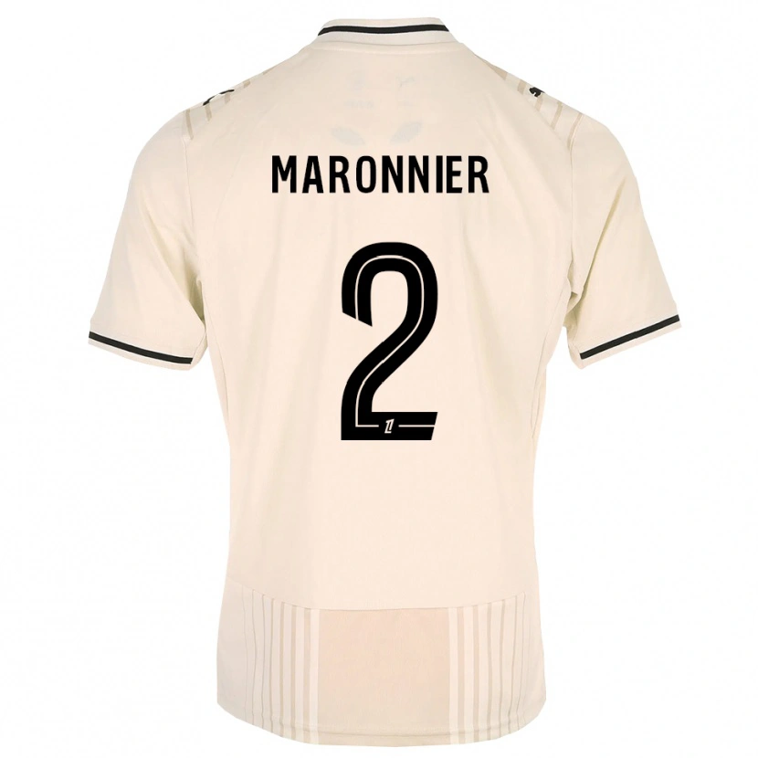 Danxen Herren Lucas Maronnier #2 Altgold Schwarz Antikweiß Auswärtstrikot Trikot 2026/27 T-Shirt