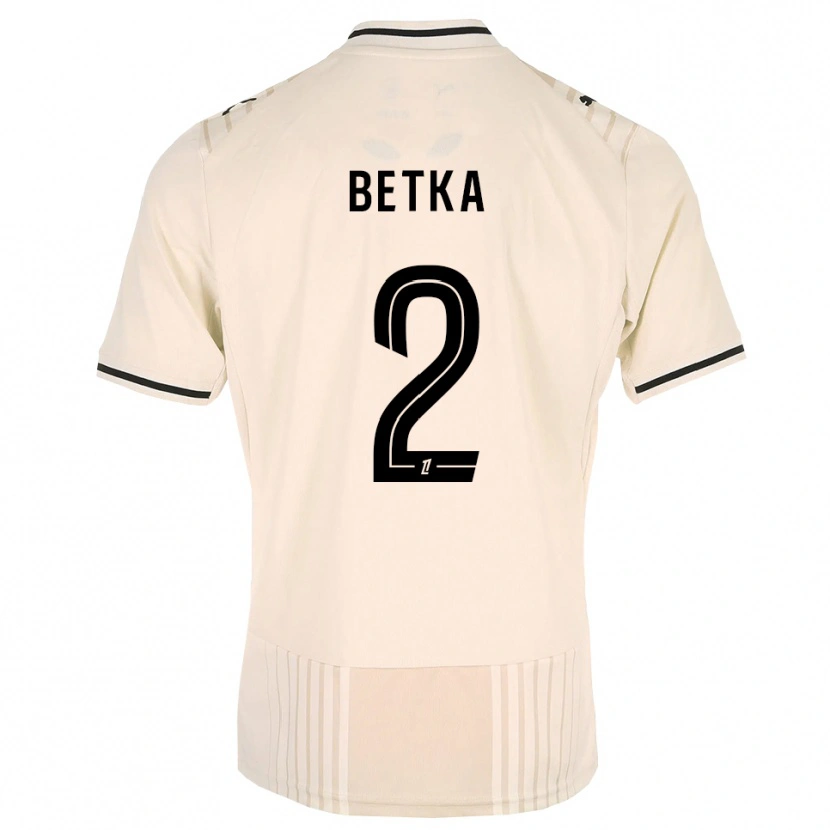 Danxen Herren Naël Betka #2 Altgold Schwarz Antikweiß Auswärtstrikot Trikot 2026/27 T-Shirt