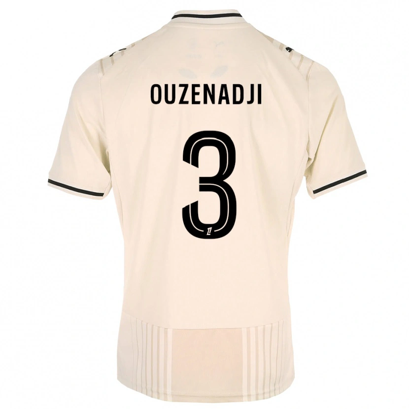 Danxen Herren Anis Ouzenadji #3 Altgold Schwarz Antikweiß Auswärtstrikot Trikot 2026/27 T-Shirt