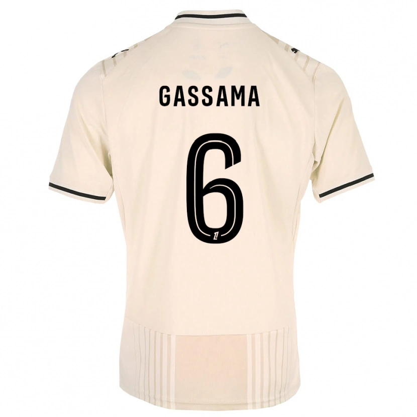 Danxen Herren Karamady Gassama #6 Altgold Schwarz Antikweiß Auswärtstrikot Trikot 2026/27 T-Shirt
