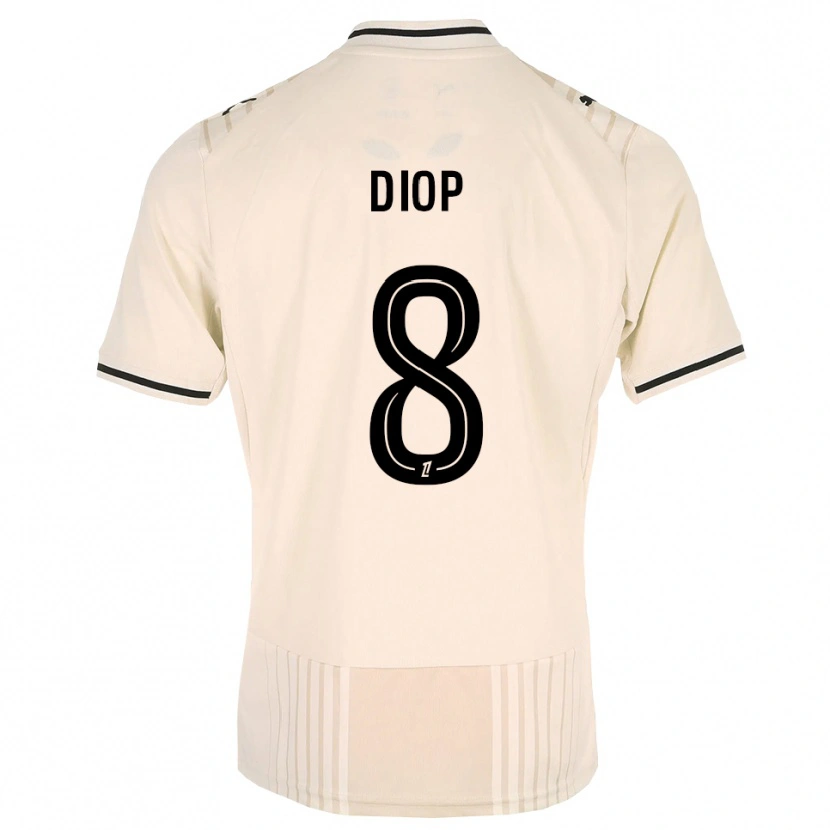 Danxen Herren Mouhamed Diop #8 Altgold Schwarz Antikweiß Auswärtstrikot Trikot 2026/27 T-Shirt