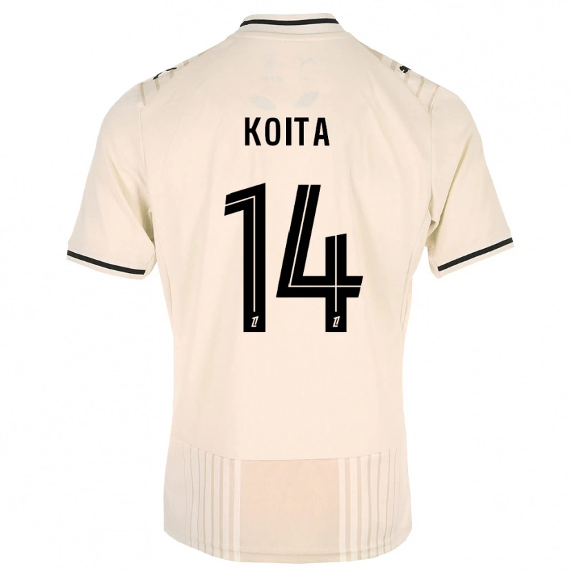 Danxen Herren Mahamadou Koita #14 Altgold Schwarz Antikweiß Auswärtstrikot Trikot 2026/27 T-Shirt