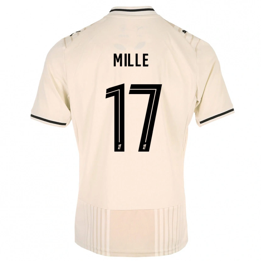 Danxen Herren Antoine Mille #17 Altgold Schwarz Antikweiß Auswärtstrikot Trikot 2026/27 T-Shirt