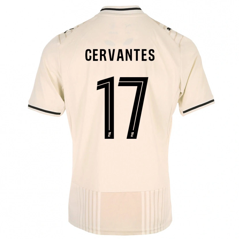 Danxen Herren Noa Cervantes #17 Altgold Schwarz Antikweiß Auswärtstrikot Trikot 2026/27 T-Shirt