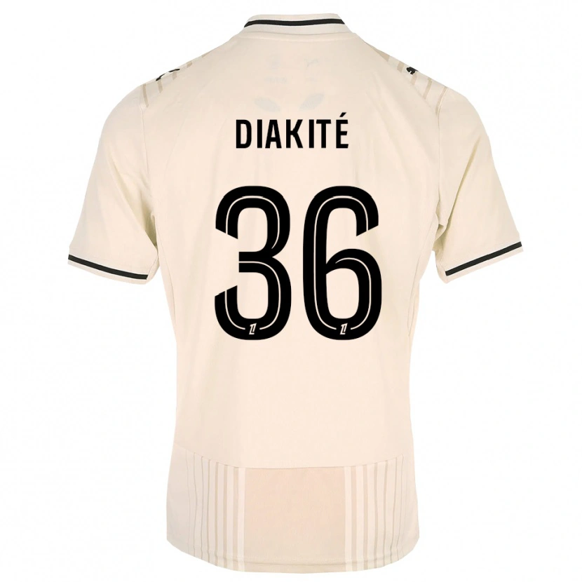 Danxen Herren Amadou Diakité #36 Altgold Schwarz Antikweiß Auswärtstrikot Trikot 2026/27 T-Shirt
