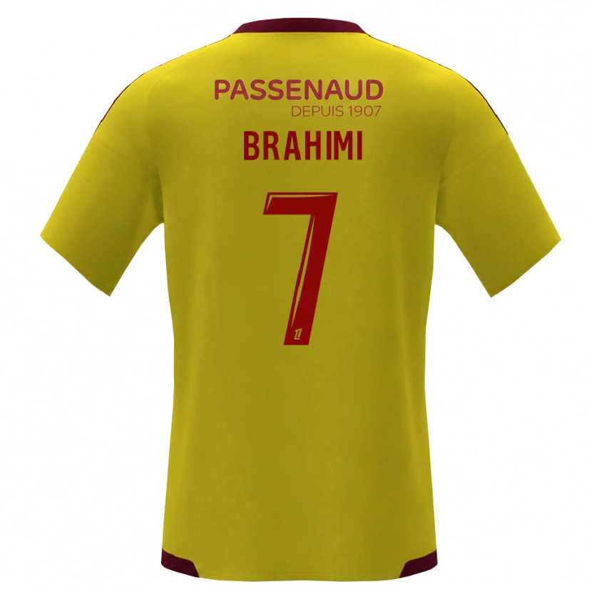 Danxen Herren Billal Brahimi #7 Gelb Rot Grün Auswärtstrikot Trikot 2026/27 T-Shirt