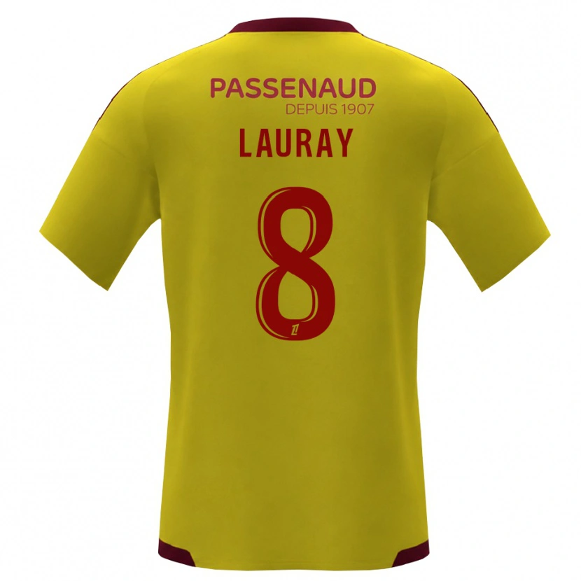 Danxen Herren Alexandre Lauray #8 Gelb Rot Grün Auswärtstrikot Trikot 2026/27 T-Shirt