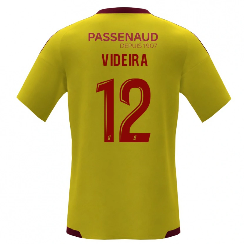 Danxen Herren Lenny Videira #12 Gelb Rot Grün Auswärtstrikot Trikot 2026/27 T-Shirt