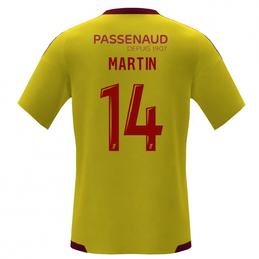 Danxen Herren Lucas Martin #14 Gelb Rot Grün Auswärtstrikot Trikot 2026/27 T-Shirt
