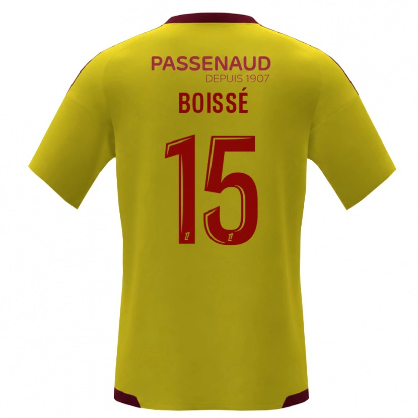 Danxen Herren Noa Boissé #15 Gelb Rot Grün Auswärtstrikot Trikot 2026/27 T-Shirt