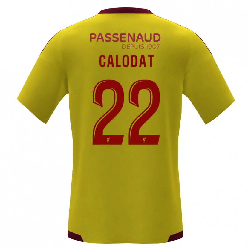 Danxen Herren Lucas Calodat #22 Gelb Rot Grün Auswärtstrikot Trikot 2026/27 T-Shirt