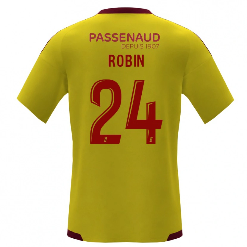 Danxen Herren Milan Robin #24 Gelb Rot Grün Auswärtstrikot Trikot 2026/27 T-Shirt