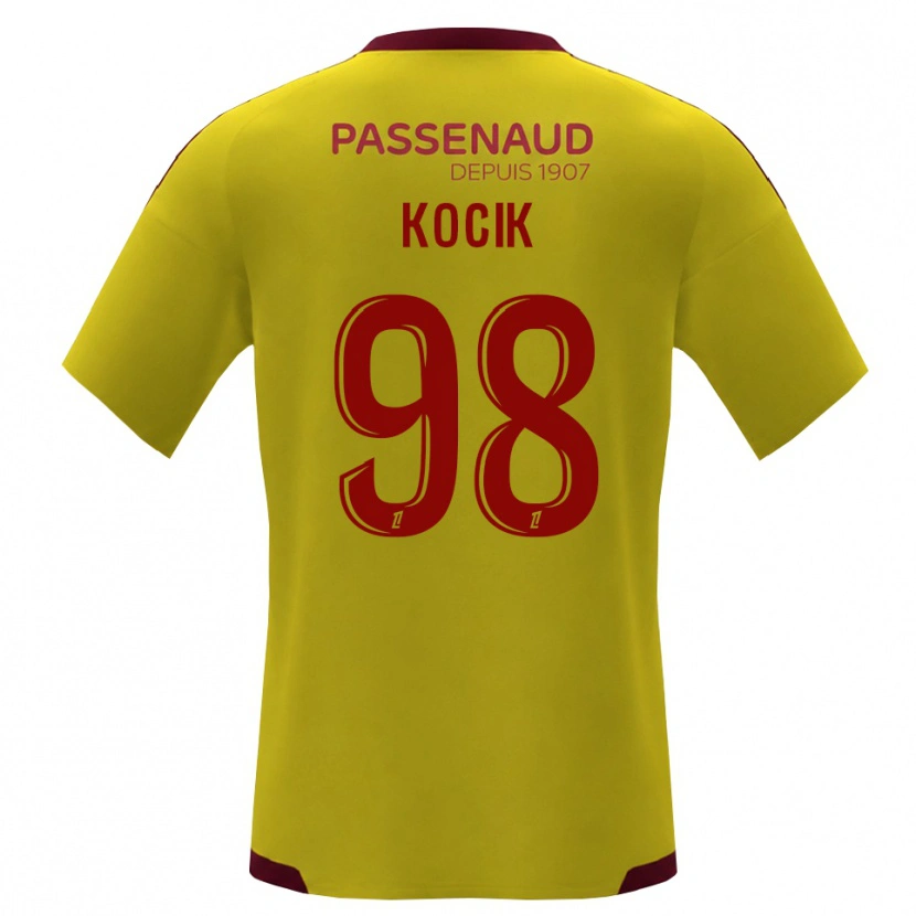 Danxen Herren Nicolas Kocik #98 Gelb Rot Grün Auswärtstrikot Trikot 2026/27 T-Shirt