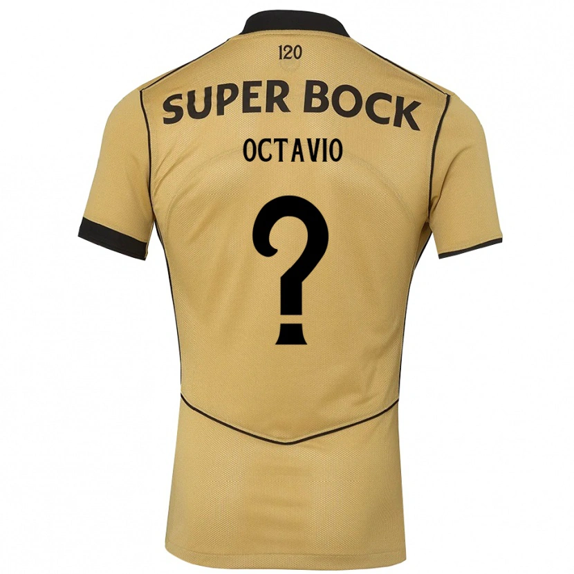 Danxen Herren Tiago Octávio #0 Goldgelb Schwarz Auswärtstrikot Trikot 2026/27 T-Shirt