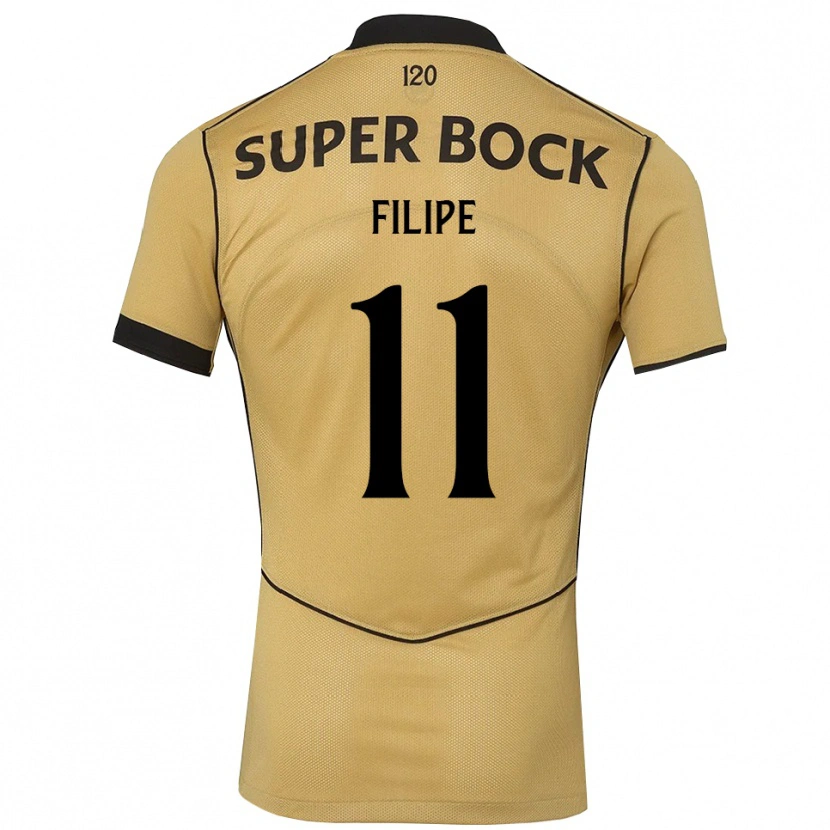 Danxen Herren Yanick Filipe #11 Goldgelb Schwarz Auswärtstrikot Trikot 2026/27 T-Shirt
