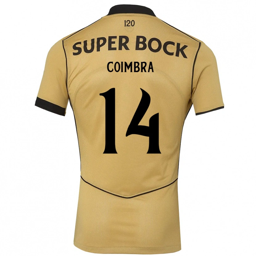 Danxen Herren Telmo Coimbra #14 Goldgelb Schwarz Auswärtstrikot Trikot 2026/27 T-Shirt
