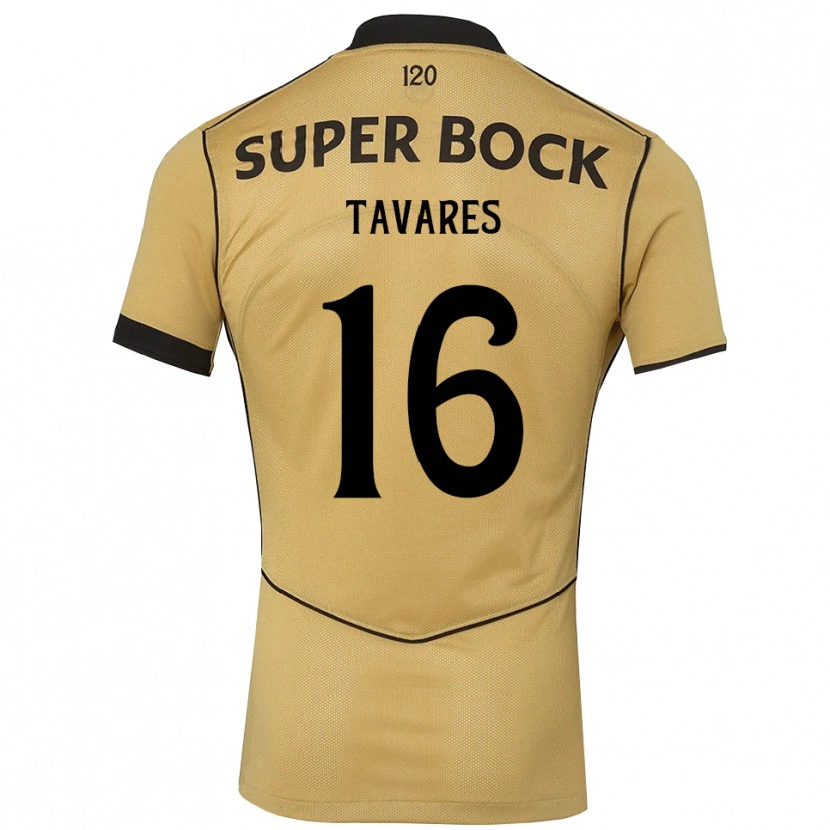 Danxen Herren Leonardo Tavares #16 Goldgelb Schwarz Auswärtstrikot Trikot 2026/27 T-Shirt