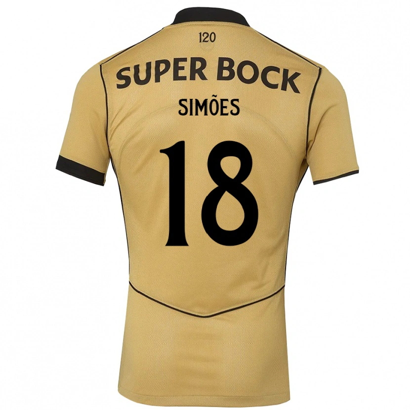 Danxen Herren Francisco Simões #18 Goldgelb Schwarz Auswärtstrikot Trikot 2026/27 T-Shirt