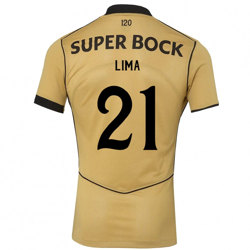 Danxen Herren Pedro Lima #21 Goldgelb Schwarz Auswärtstrikot Trikot 2026/27 T-Shirt