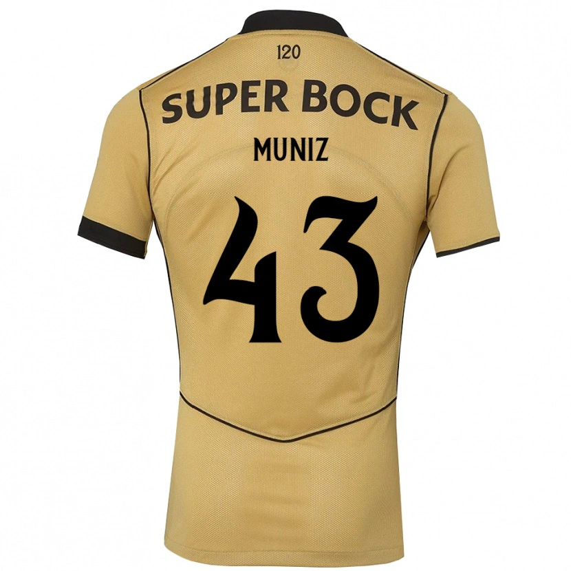 Danxen Herren João Muniz #43 Goldgelb Schwarz Auswärtstrikot Trikot 2026/27 T-Shirt