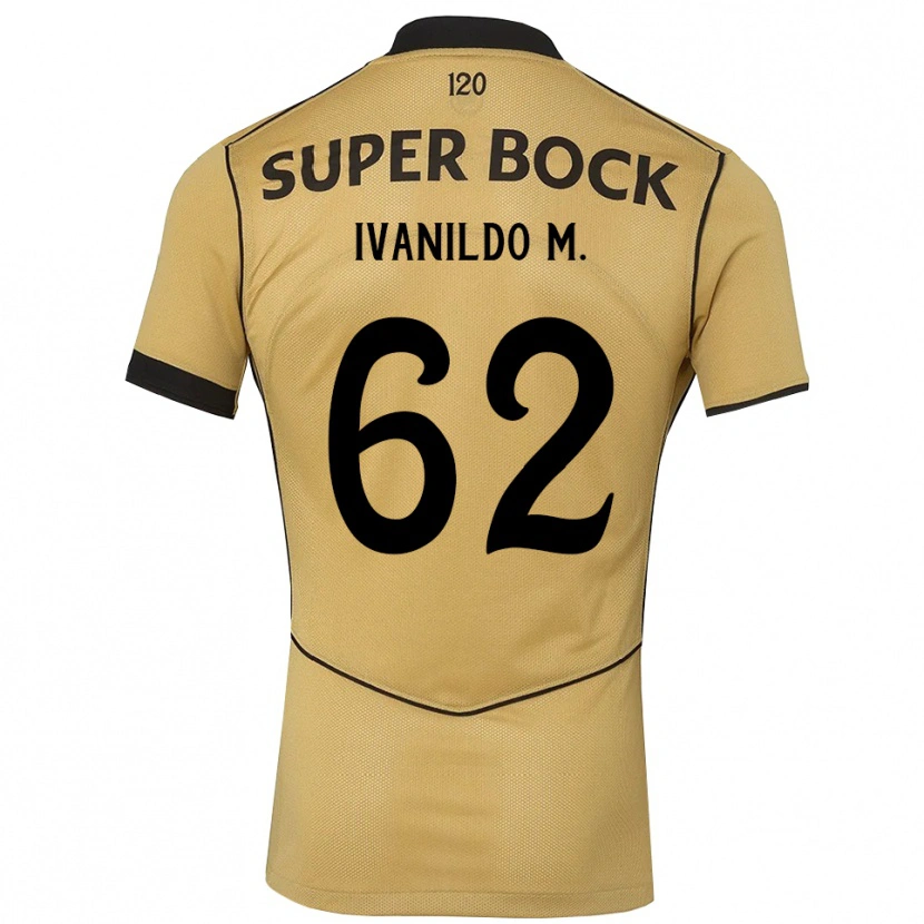 Danxen Herren Ivanildo Da Silva Mendes #62 Goldgelb Schwarz Auswärtstrikot Trikot 2026/27 T-Shirt