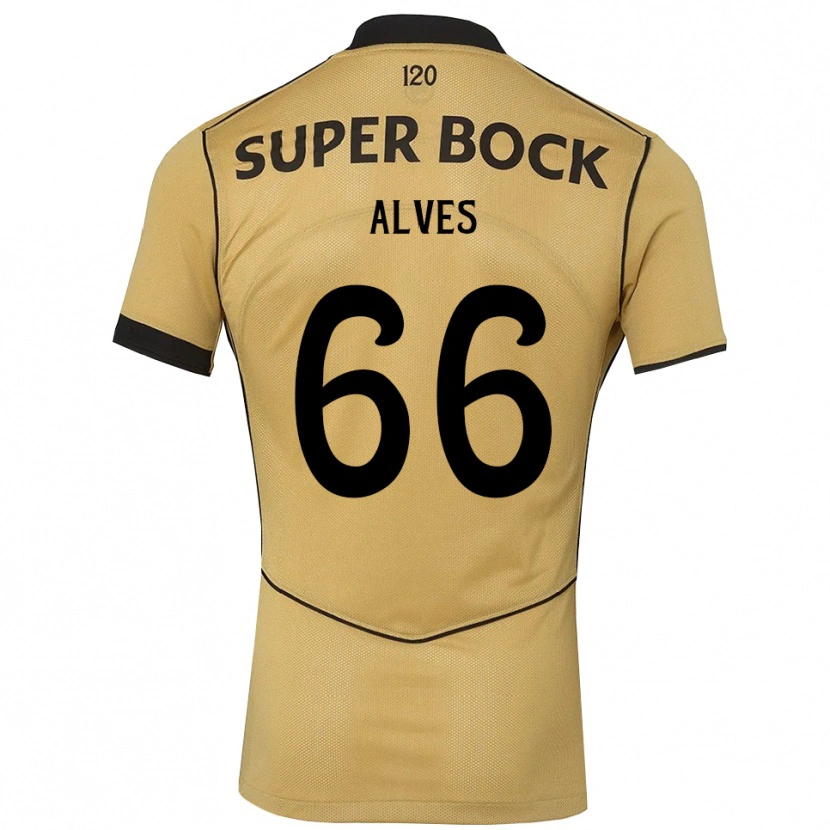 Danxen Herren Miguel Alves #66 Goldgelb Schwarz Auswärtstrikot Trikot 2026/27 T-Shirt