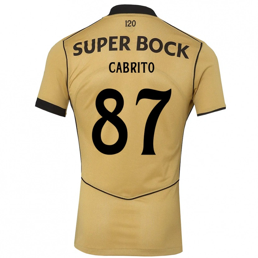 Danxen Herren Rodrigo Cabrito #87 Goldgelb Schwarz Auswärtstrikot Trikot 2026/27 T-Shirt