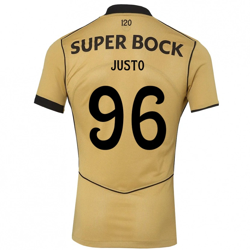 Danxen Herren Samuel Justo #96 Goldgelb Schwarz Auswärtstrikot Trikot 2026/27 T-Shirt