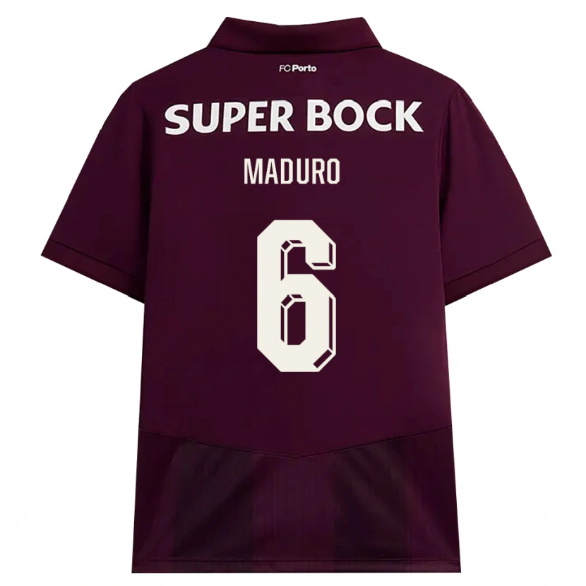 Danxen Herren Henrique Maduro #6 Burgund Weiß Auswärtstrikot Trikot 2026/27 T-Shirt