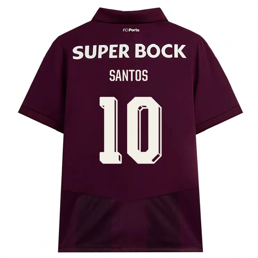 Danxen Herren Gonçalo Santos #10 Burgund Weiß Auswärtstrikot Trikot 2026/27 T-Shirt