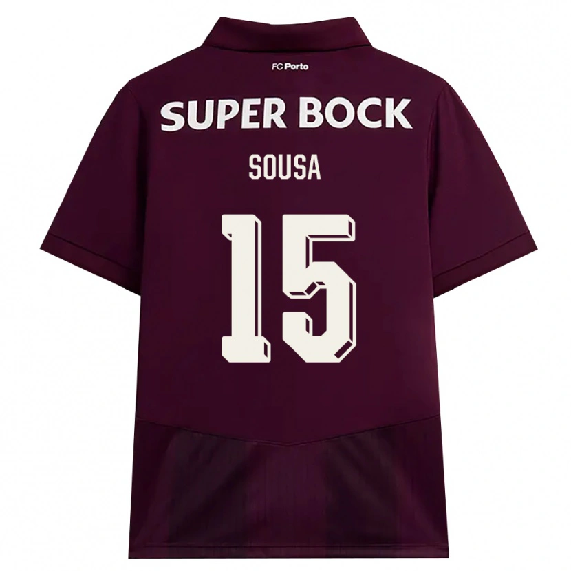 Danxen Herren Vasco Sousa #15 Burgund Weiß Auswärtstrikot Trikot 2026/27 T-Shirt