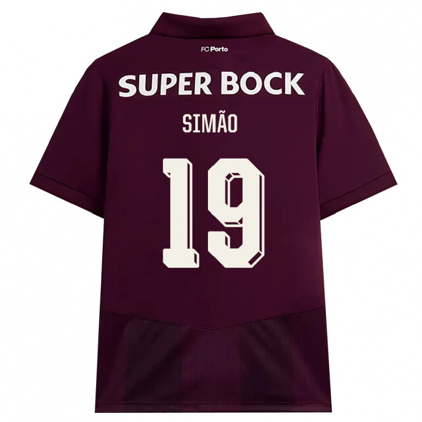 Danxen Herren Martim Simão #19 Burgund Weiß Auswärtstrikot Trikot 2026/27 T-Shirt
