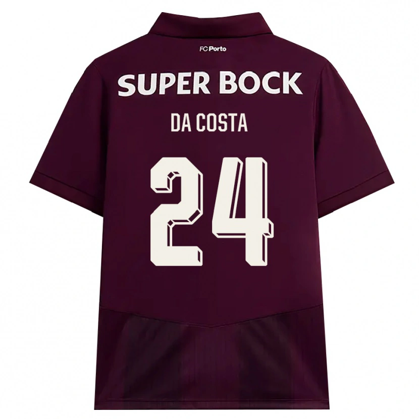 Danxen Herren Seif Da Costa #24 Burgund Weiß Auswärtstrikot Trikot 2026/27 T-Shirt