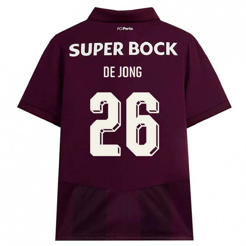 Danxen Herren Luuk De Jong #26 Burgund Weiß Auswärtstrikot Trikot 2026/27 T-Shirt