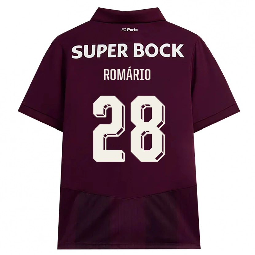 Danxen Herren Romario Baro #28 Burgund Weiß Auswärtstrikot Trikot 2026/27 T-Shirt