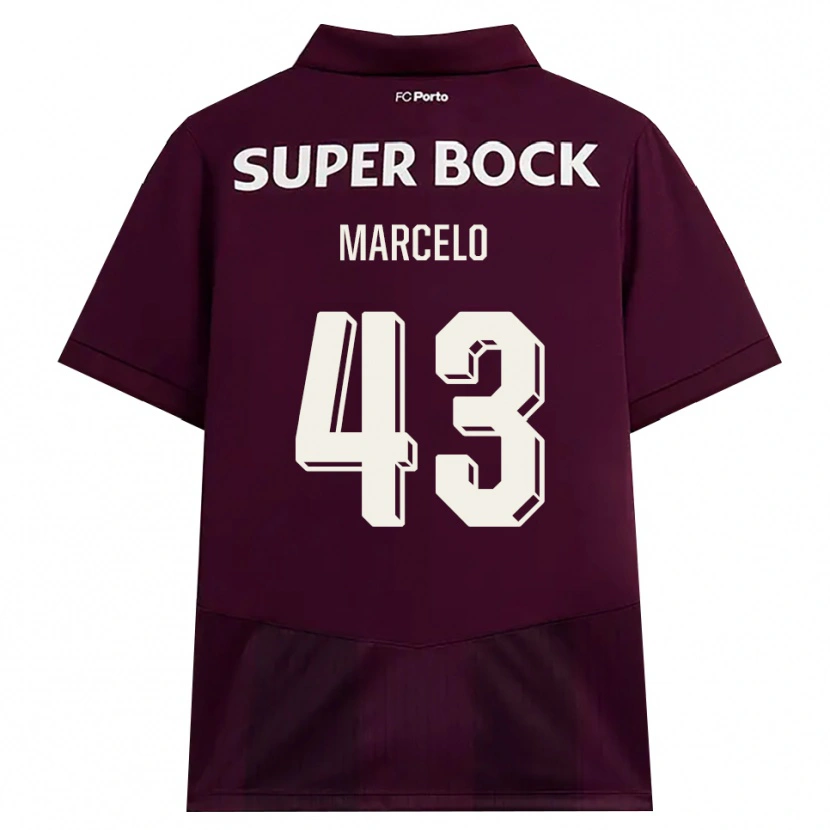 Danxen Herren Joao Marcelo #43 Burgund Weiß Auswärtstrikot Trikot 2026/27 T-Shirt