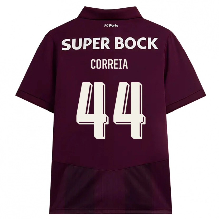 Danxen Herren Romain Correia #44 Burgund Weiß Auswärtstrikot Trikot 2026/27 T-Shirt