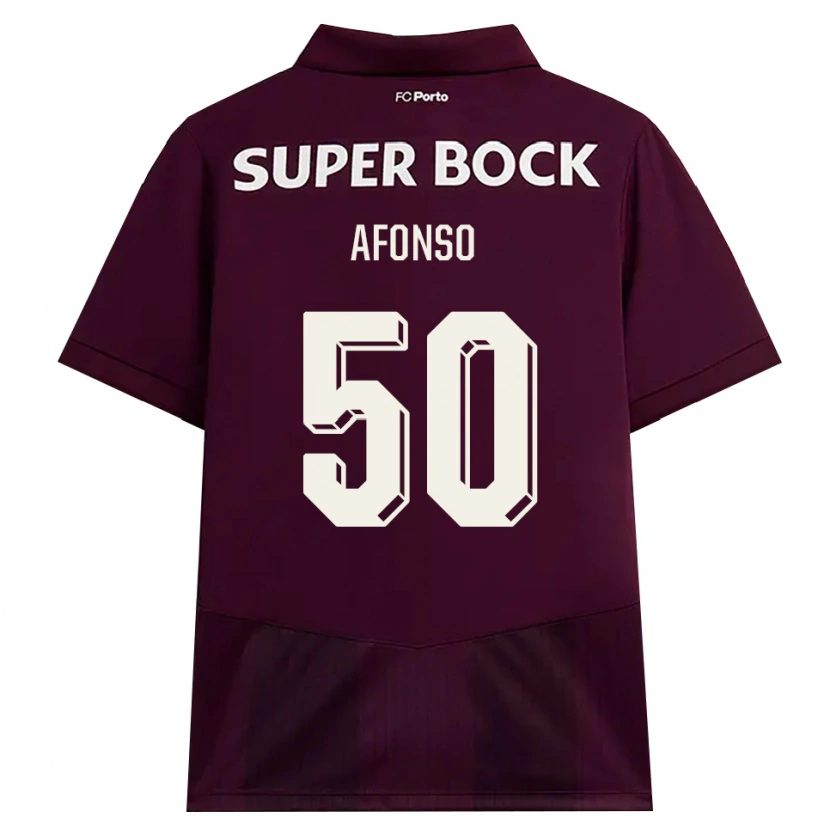 Danxen Herren João Afonso #50 Burgund Weiß Auswärtstrikot Trikot 2026/27 T-Shirt