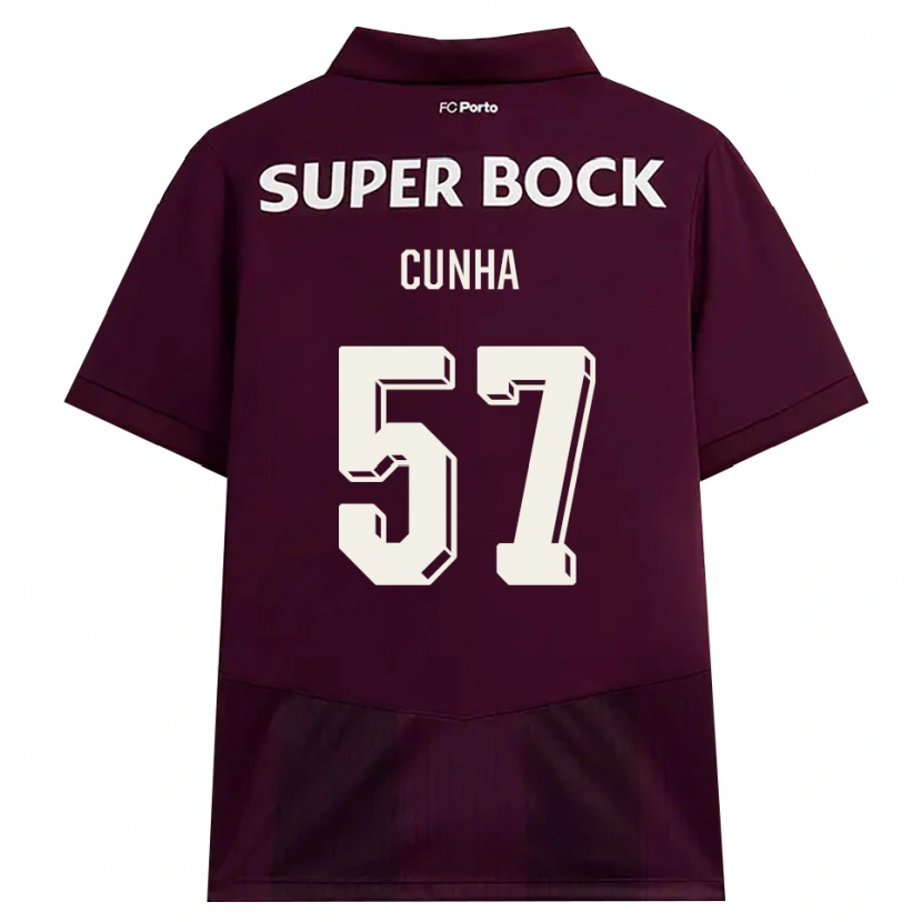 Danxen Herren Duarte Cunha #57 Burgund Weiß Auswärtstrikot Trikot 2026/27 T-Shirt