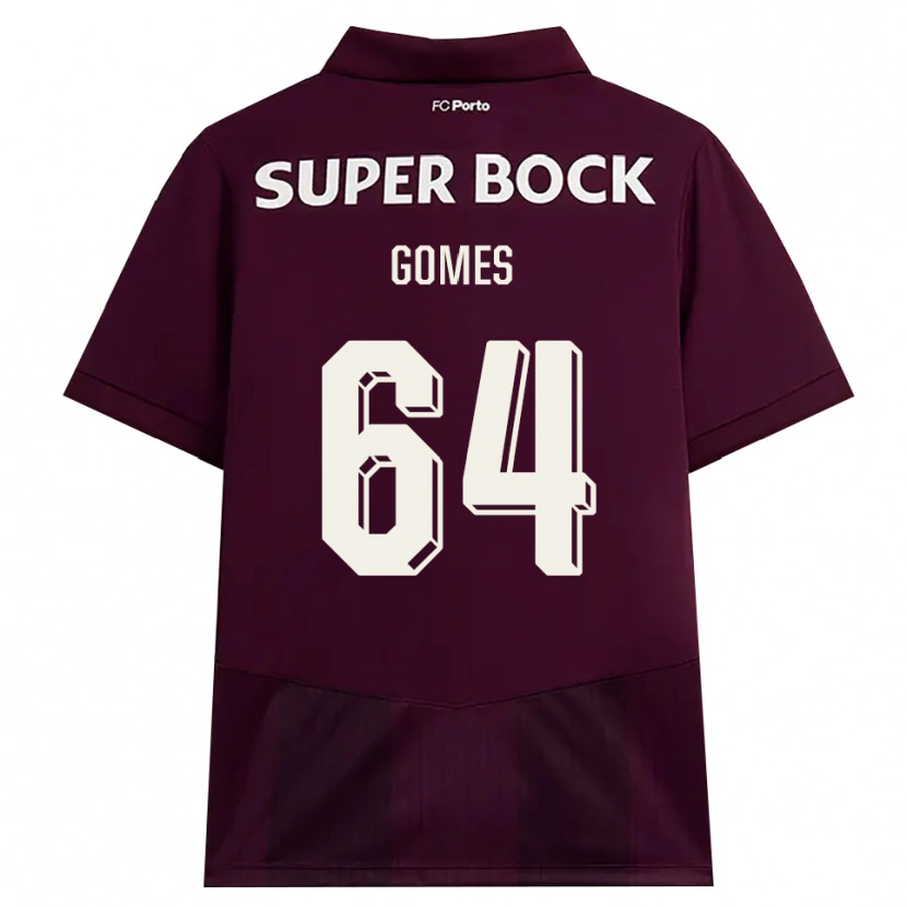Danxen Herren Luís Gomes #64 Burgund Weiß Auswärtstrikot Trikot 2026/27 T-Shirt