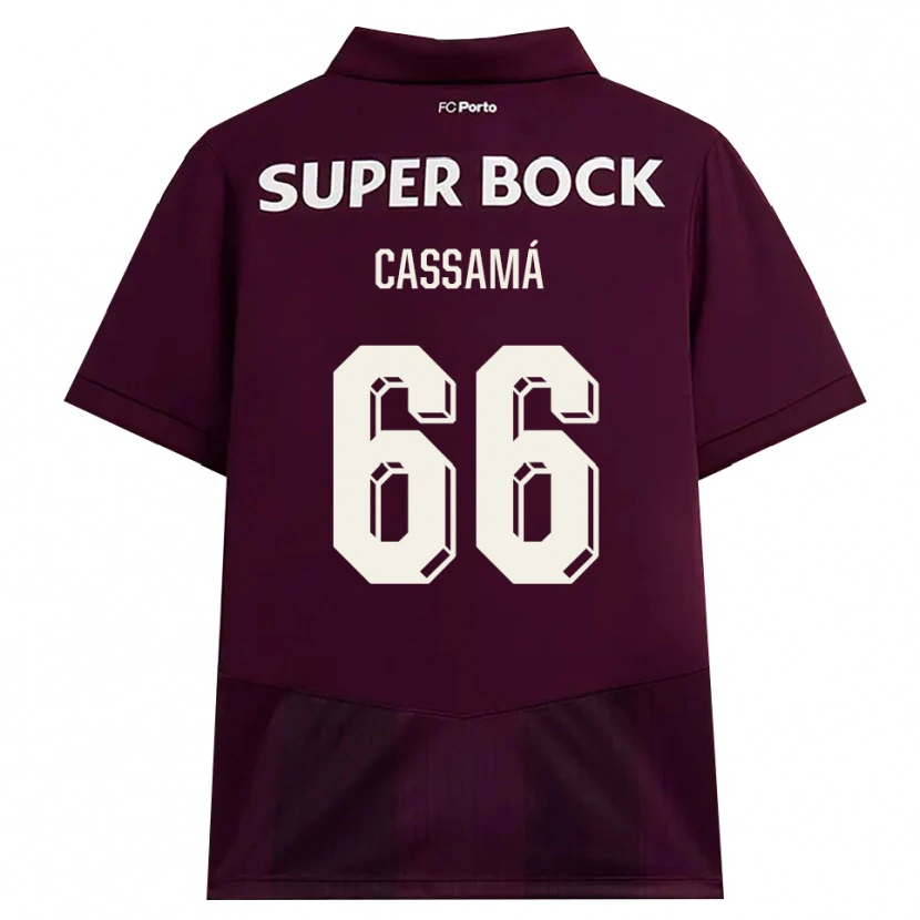 Danxen Herren Adramane Cassamá #66 Burgund Weiß Auswärtstrikot Trikot 2026/27 T-Shirt