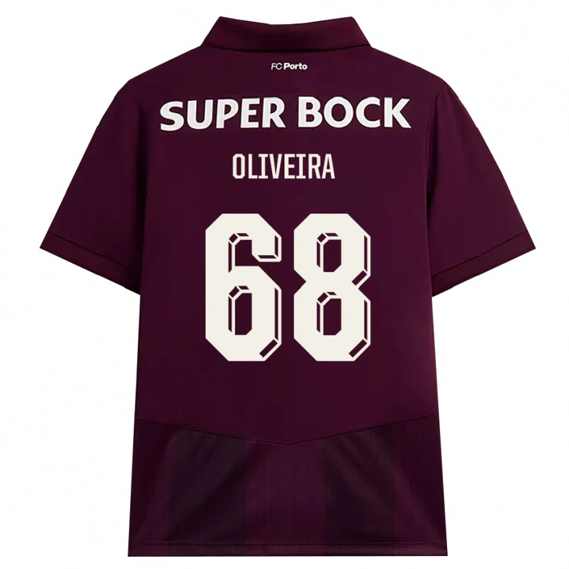 Danxen Herren André Oliveira #68 Burgund Weiß Auswärtstrikot Trikot 2026/27 T-Shirt