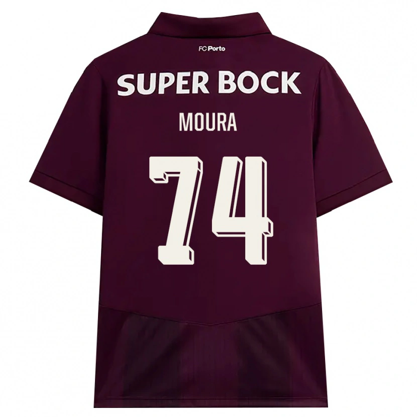 Danxen Herren Francisco Moura #74 Burgund Weiß Auswärtstrikot Trikot 2026/27 T-Shirt