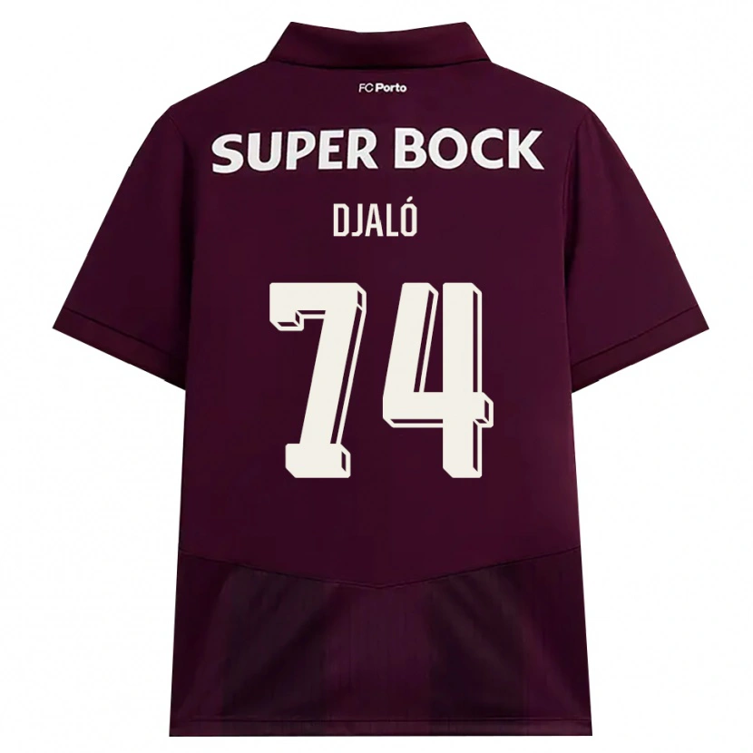 Danxen Herren Ussumane Djaló #74 Burgund Weiß Auswärtstrikot Trikot 2026/27 T-Shirt