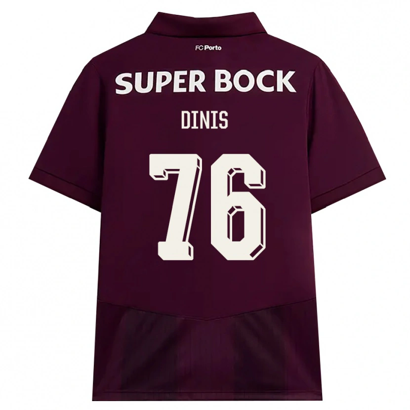 Danxen Herren Dinis Andrade Rodrigues #76 Burgund Weiß Auswärtstrikot Trikot 2026/27 T-Shirt
