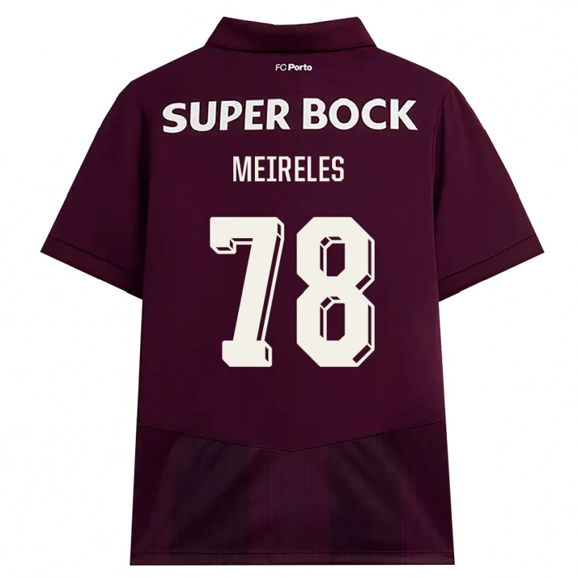 Danxen Herren Jorge Meireles #78 Burgund Weiß Auswärtstrikot Trikot 2026/27 T-Shirt