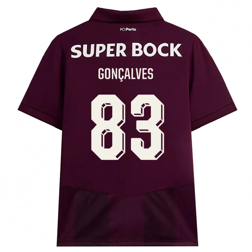 Danxen Herren Rodrigo Gonçalves #83 Burgund Weiß Auswärtstrikot Trikot 2026/27 T-Shirt